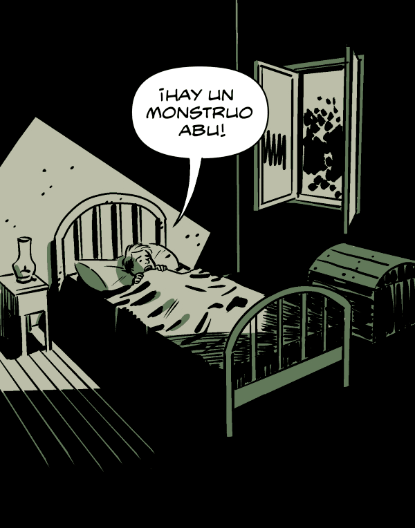 nene: hay un monstruo abu!